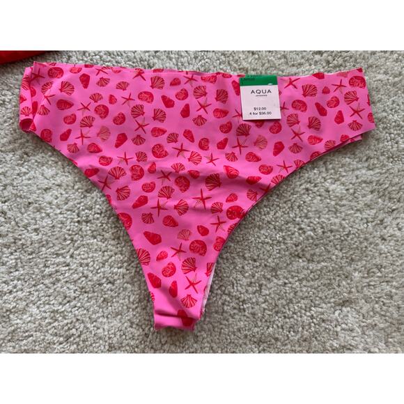 Women’s Aqua Thong Panties – L – Multiple Colors & Prints – Sexy Comfortable NWT - Picture 12 of 14